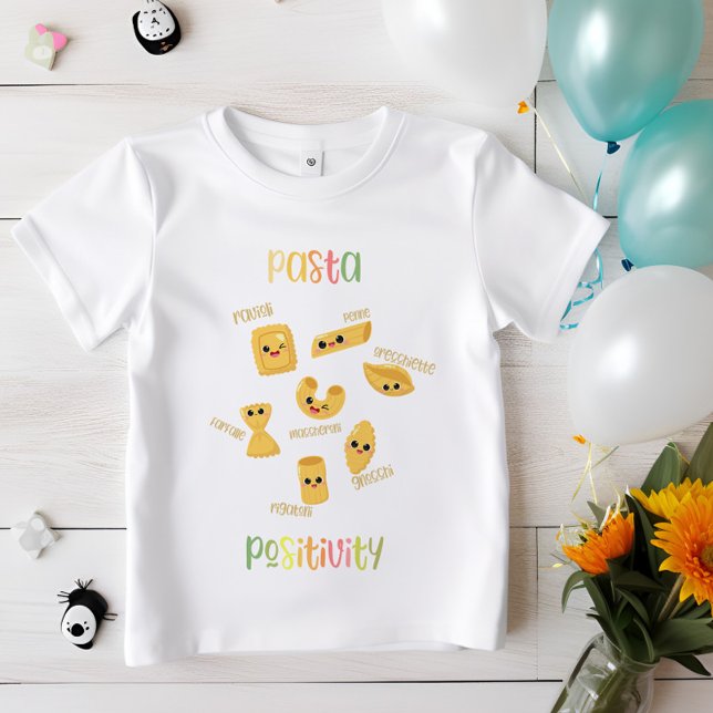T-Shirt Positivité des pâtes | Cuisine italienne enfants (Créateur téléchargé)