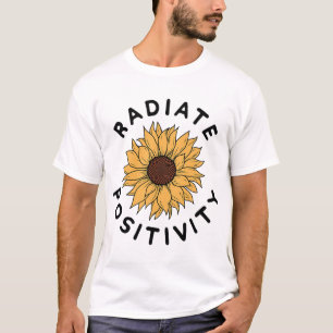 T-shirt Positivité Tournesol Message positif Genre humain