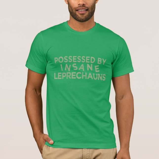 T-shirt Possédé par la chemise de folie Leprechauns (Devant)