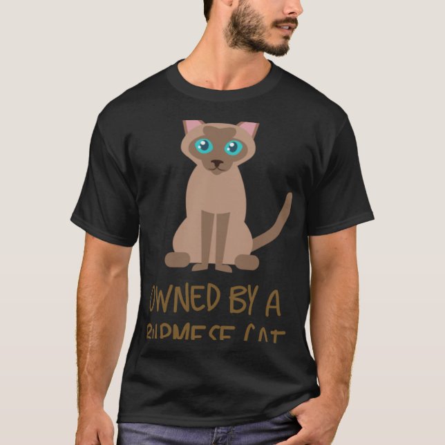 T-shirt Possédé par un chat birman (Devant)