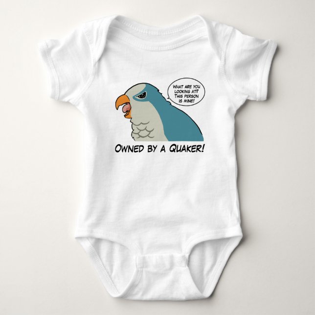 T-shirt Possédé par un quaker bleu (Devant)