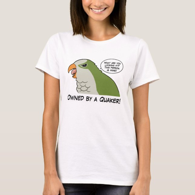 T-shirt Possédé par un quaker vert (Devant)