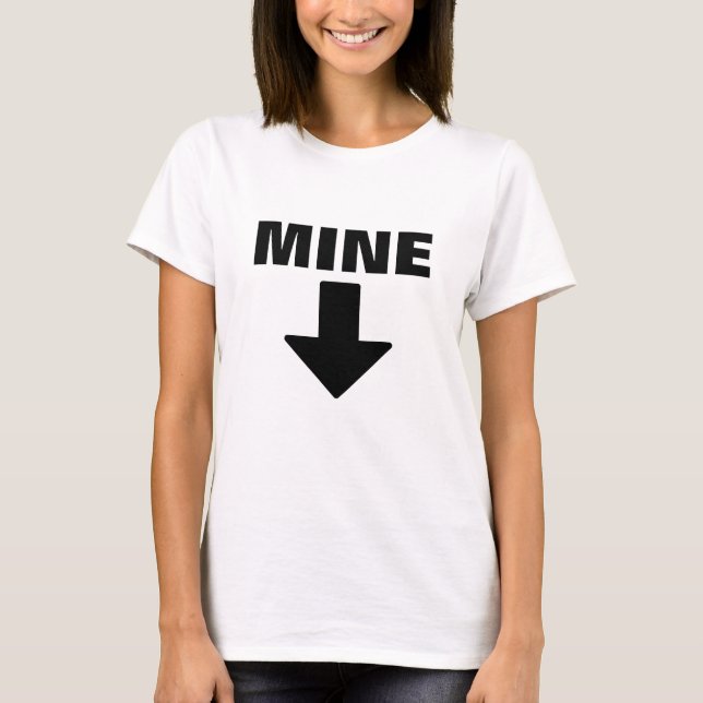 T-shirt Posséder votre corps ! Flèche de "mine" se (Devant)