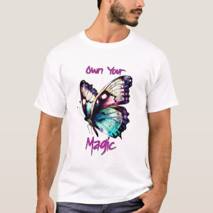 T-shirt Posséder votre magie - Papillon