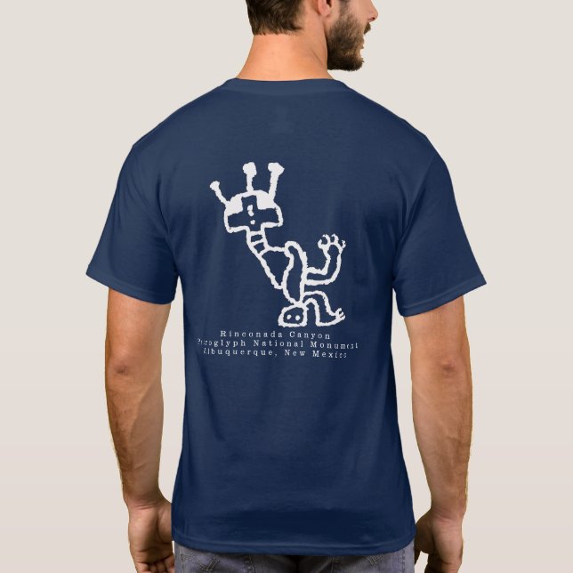 T-shirt possible Kachina Petroglyph (Dos)