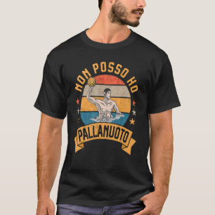 T-shirt Posso Ho Pallanuoto Swimmer Retro Water Polo