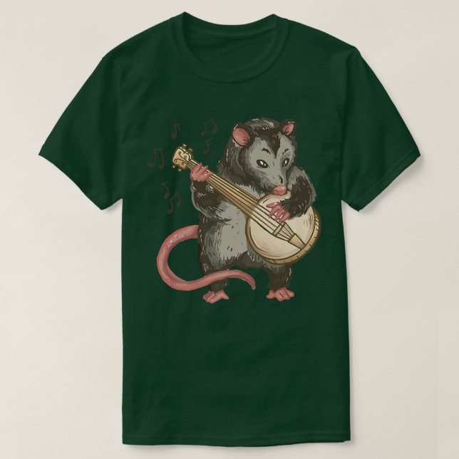 T-shirt Possum Banjo Musique Musicien d'instruments de mus (Design devant)