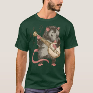 T-shirt Possum Banjo Musique Musicien d'instruments de mus