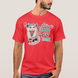 T-shirt Possum drôle Mangeons des déchets et se faire frap