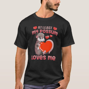 T-shirt Possum Love Red Valentine Heart Opossum Lovers Gif
