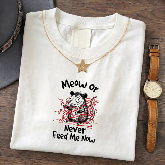 T-shirt Possum Meow Drôle Sarcastique