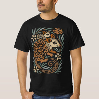 T-shirt Possum Mère & Bébé – Art Tribal Australien de la F