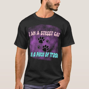 T-shirt possum opossum drôle ordures mème rue chat