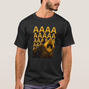 T-shirt Possum qui hurle Aaaa Opossum mignon Meme drôle Ho