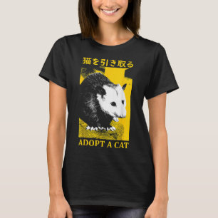 T-shirt Possum vintage Adopter Un Chat Possum Opossum Japo
