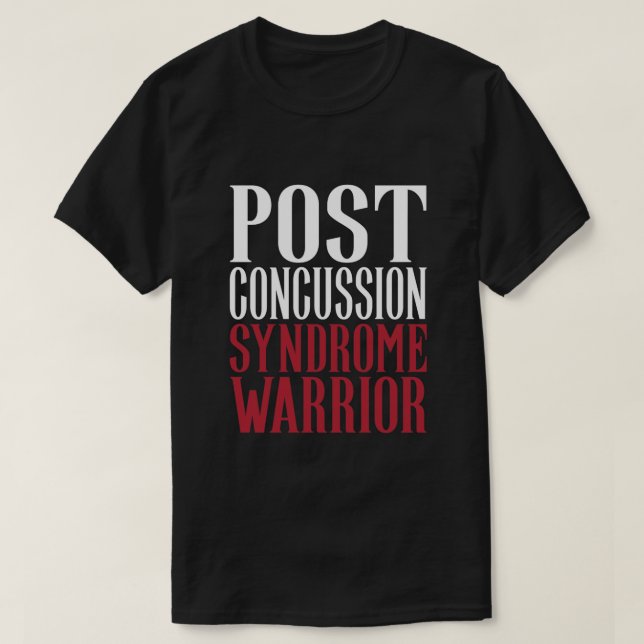T-shirt Post Concussion Syndrome Warrior Brain Injury Awar (Design devant)