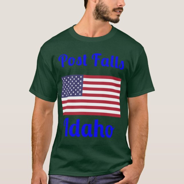 T-shirt Post Falls Idaho Imprimés de Style1 (Devant)