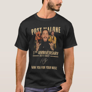 T-shirt Post Malone Anniversary Signatures