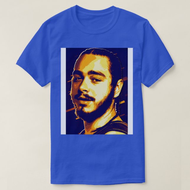 T-shirt post malone retro 80s (Design devant)