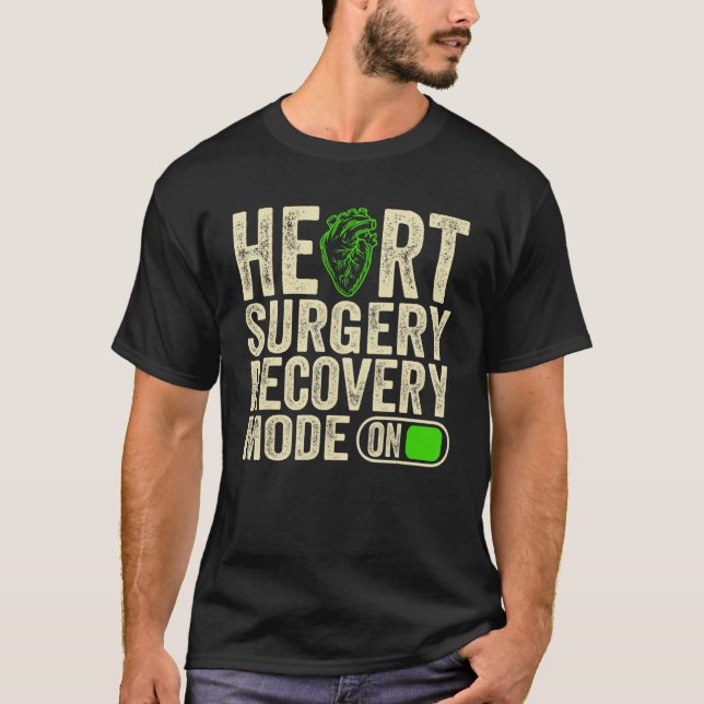 T-shirt Post Open Heart Chirurgie Pour Hommes 4 (Devant)