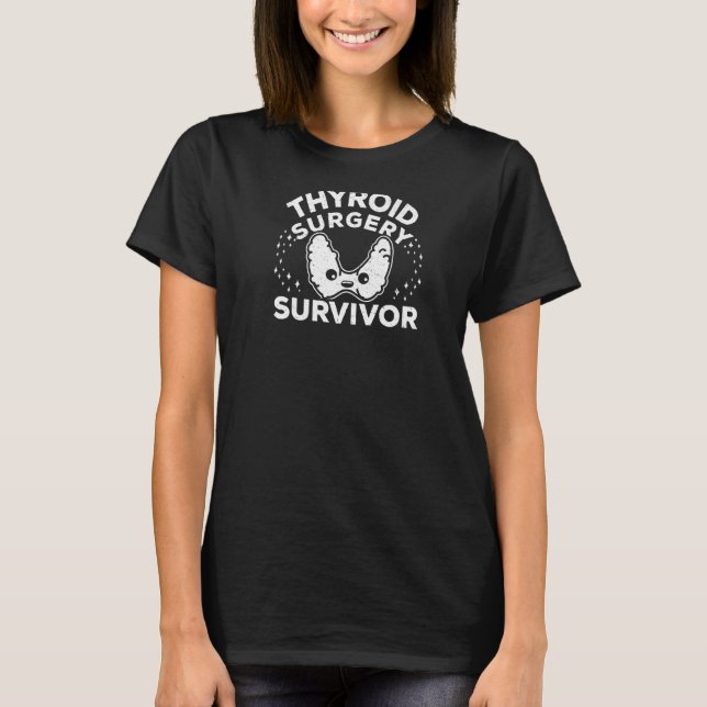 T-shirt Post Thyroïde Chirurgie Thyroidectomie Récupératio (Devant)