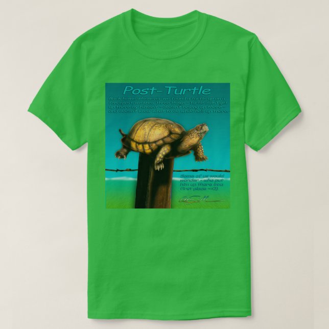T-shirt Post Turtle (Design devant)
