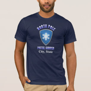 T-shirt postal de coffre de Pôle Nord (customisé