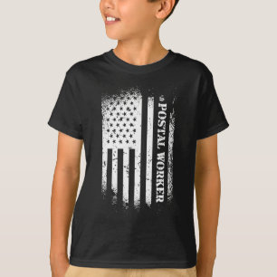T-shirt Postal Worker avec drapeau américain - Patriotique