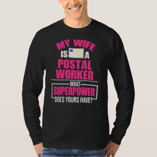 T-shirt Postal Worker Femme Power Postman Mailman