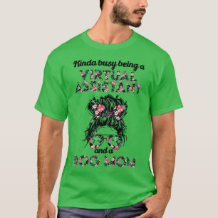 T-shirt Poste d'assistant virtuel et mère de chien