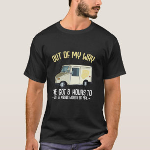 T-shirt Poste de livraison de l'expéditeur du courrier pos