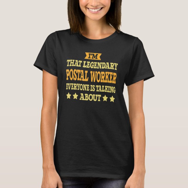 T-shirt Poste de travail de la poste Titre de l'emploi de  (Devant)