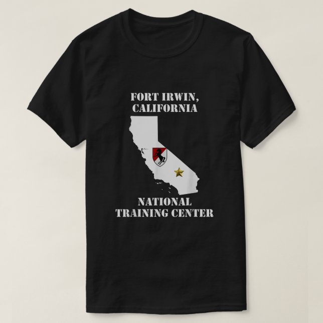 T-shirt Poste militaire de la base militaire de Fort Irwin (Design devant)