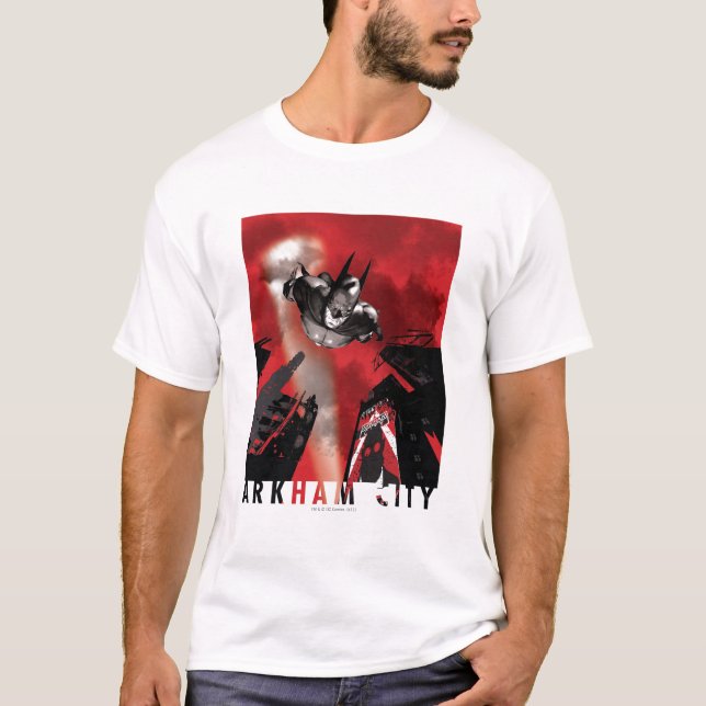 T-shirt Poster AC - Batman volant (Devant)