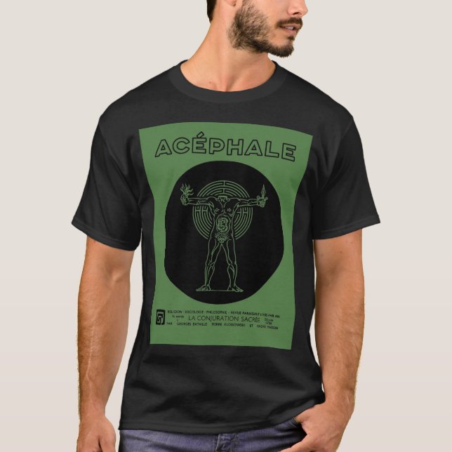 T-shirt Poster Acephale Labyrinth (Devant)