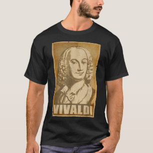 T-shirt Poster Antonio Vivaldi Vintage Torn