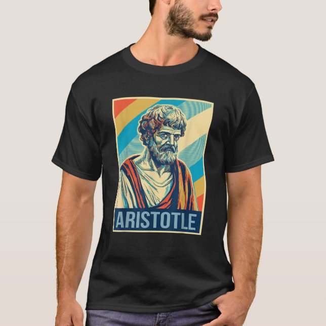 T-shirt Poster Aristote Philosophe grec T Shirt (Devant)