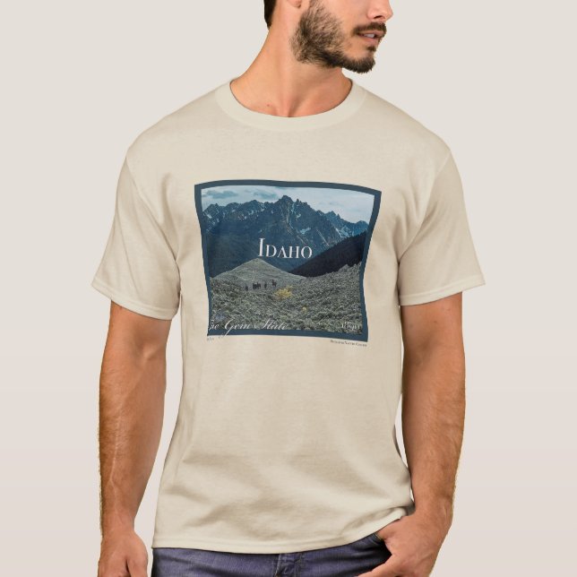 T-shirt Poster Art Idaho (Devant)