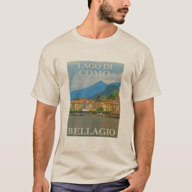 T-shirt Poster Bellagio Italie (Devant)