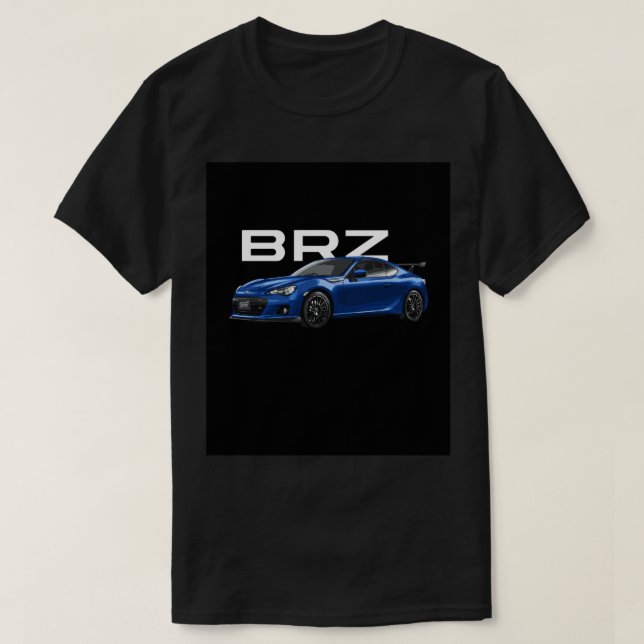 T-shirt Poster bleu du rallye mondial BRZ (Design devant)