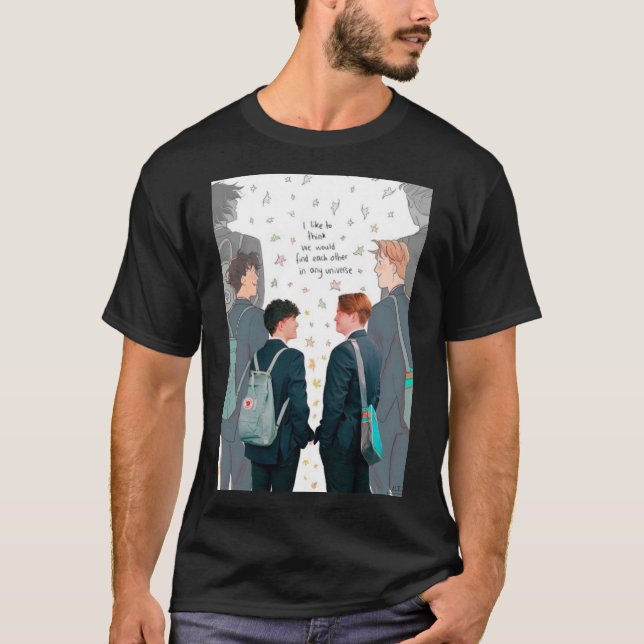 T-shirt Poster d'affiche du papier peint Heartstopper (Devant)