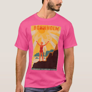 T-shirt Poster de Bornholm Retro