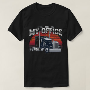 T-shirt Poster de Camion de bureau Big Rig Imprimer