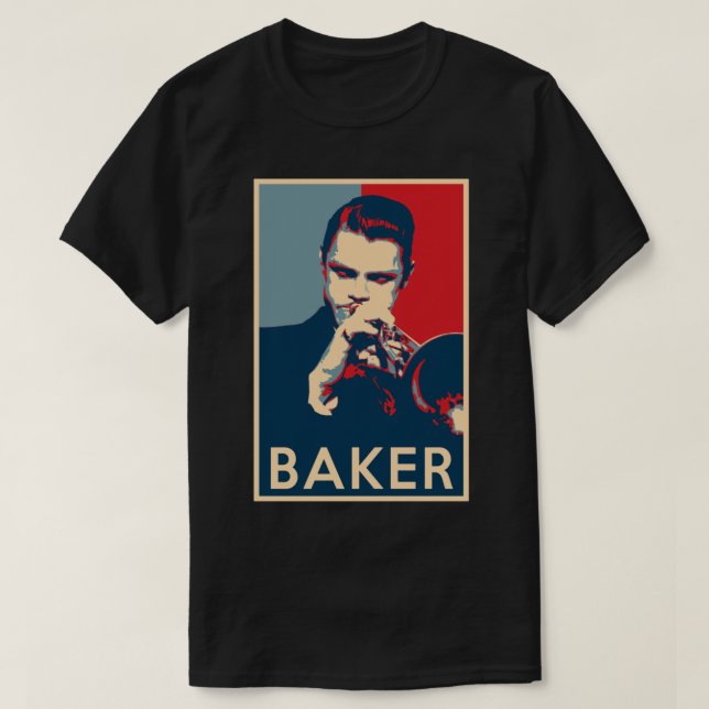 T-shirt Poster de Chet Baker Hope - Tailles de l'histoire  (Design devant)