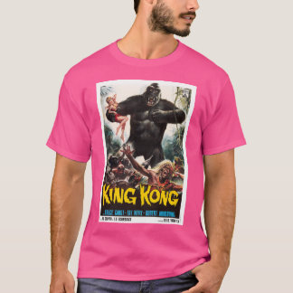T-shirt Poster de cinéma King Kong 1933 Vintage Adventure