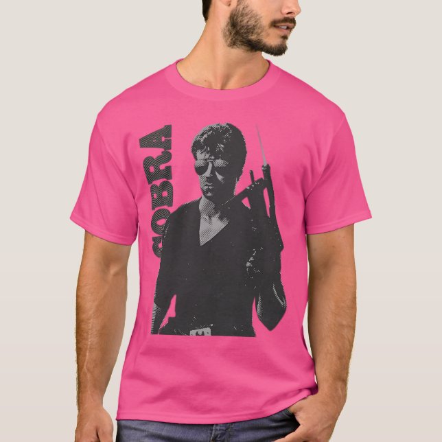 T-shirt Poster de Cobra Retro (Devant)