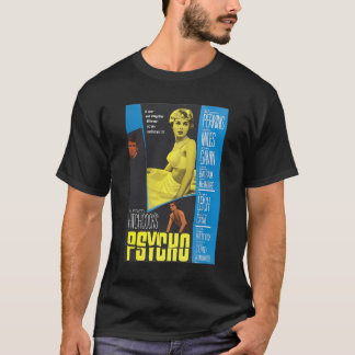 T-shirt Poster de film Psycho 1960 Vintage Vieux domaine p