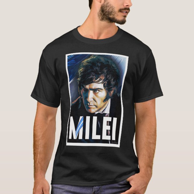 T-shirt Poster de Javier Milei Presidente 2023 (Devant)