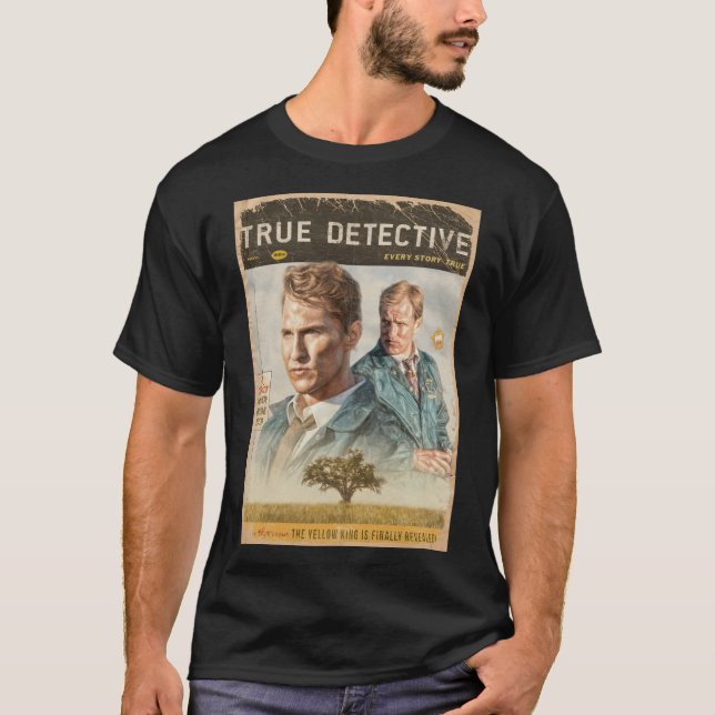 T-shirt Poster de la saison 1 du vrai détective (Devant)