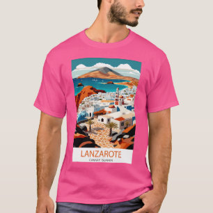 T-shirt Poster de Lanzarote Espagne Voyage